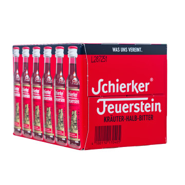 Paket [24 x 0,02L] Schierker Feuerstein Kräuter-Halb-Bitter - 0,48L 35% vol