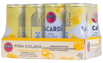Paket [12 x 0,25L] Bacardi Piña Colada Dose - 3L 10% vol