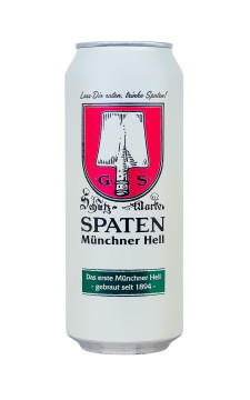 Spaten Hell Dose - 0,5L 5,2% vol