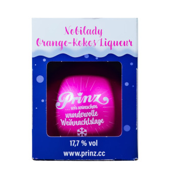 Prinz Christbaumkugel Nobilady Orange-Kokos Liqueur - 0,04L 17,7% vol