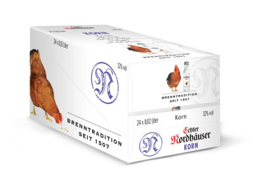 Paket [24 x 0,02L] Echter Nordhäuser Korn - 0,48L 32% vol