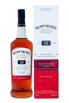 Bowmore 10 Jahre Dark & Intense Single Malt Scotch Whisky - 1 Liter 40% vol