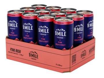 Paket [12 x 0,33L] 9 Mile Premix Vodka Pink Grapefruit - 3,96L 10% vol