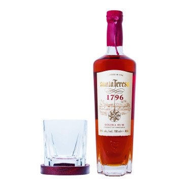 Santa Teresa Antiguo de Solera 1796 Rum mit Glas in Geschenkverpackung - 0,7L 40% vol