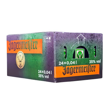 Paket [24 x 0,04L] Jägermeister Kräuterlikör - 0,96L 35% vol