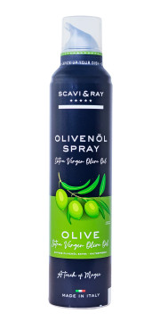 Sacvi & Ray Olivenöl Spray Extra Virgin - 0,2L (01.07.2025) Sacvi & Ray Olivenöl Spray Extra Virgin - 0,2L