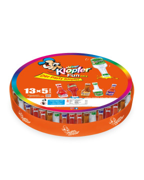 Kleiner Klopfer Fun Mix Tablett mit Würfel - 1,3L 16,4% vol