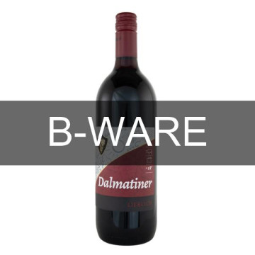 B-Ware: Dalmatiner Dobruvacki Rotwein lieblich - 1 Liter 11,5% vol