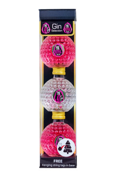 Paket [3 x 0,05L] Pink 47 Gin Baubles Weihnachtskugeln - 0,15L 47% vol