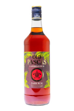 Old Pascas Ron Negro Dark Rum - 1 Liter 37,5% vol