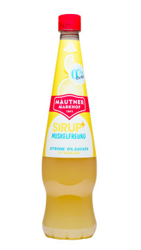 Mautner Sirup+ Muskelfreund Zitrone 0% Zucker - 0,7L Mautner Sirup+ Muskelfreund Zitrone 0% Zucker - 0,7L