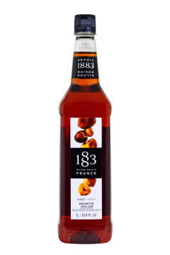 Maison Routin 1883 Geröstete Haselnuss Sirup PET-Flasche - 1 Liter