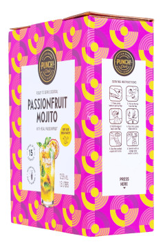 Punch Club Passionfruit Mojito Bag-Box - 1,5L 12,5% vol Punch Club Passionfruit Mojito Bag-Box - 1,5L 12,5% vol