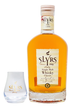 Slyrs Classic Single Malt GEPA mit Glas - 0,7L 43% vol