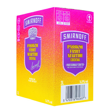 Smirnoff Passionfruit Martini Bag-Box - 3L 14,9% vol