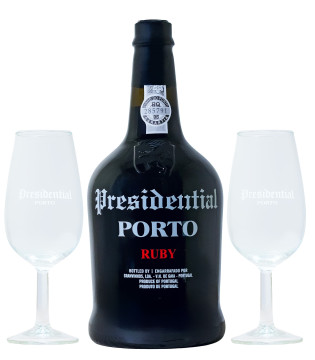 Presidential Porto Ruby GEPA mit 2 Gläsern - 0,75L 19% vol Presidential Porto Ruby GEPA mit 2 Gläsern - 0,75L 19% vol