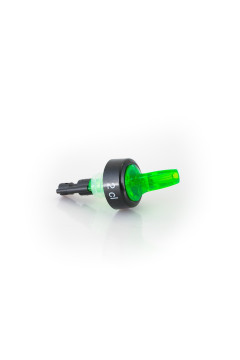 Flaschenportionierer Grün - Fluoreszierende Neonfarbe - 20 ml. - 3 Kugel System COMPACT Portionierer Außgießer