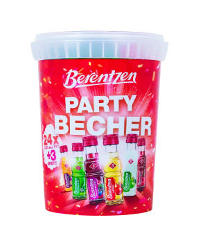 Paket [27 x 0,02L] Berentzen Partybecher PET Kurze Shots - 0,54L 16,3% vol