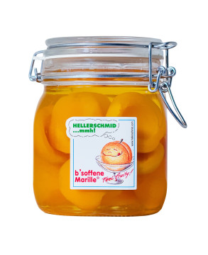 Hellerschmid B'soffene Marille 750g Glas 19% vol Hellerschmid B'soffene Marille 750g Glas 19% vol