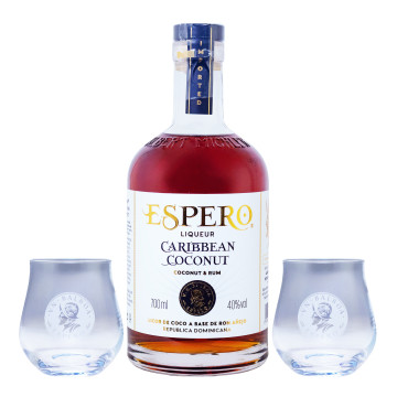 Espero Creole Coconut & Rum Geschenkset - 0,7L 40% vol