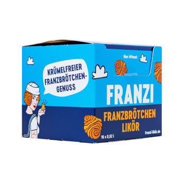 Paket [16 x 0,02L] Franzi Franzbrötchenlikör - 0,32L 15% vol