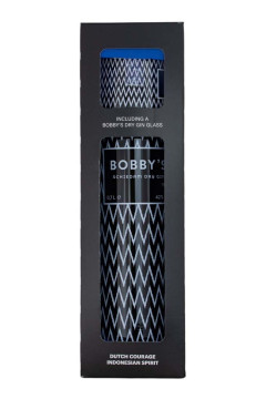 Bobbys Schiedam Dry Gin + 1 Glas in GP - 0,7L 42% vol