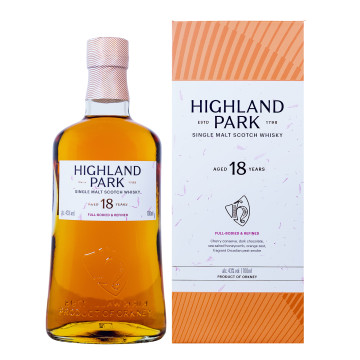 Highland Park 18 Jahre Orkney Single Malt Scotch Whisky - 0,7L 43% vol