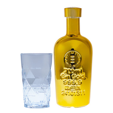 Gin Gold 999,9 mit Glas in Geschenkverpackung - 0,7L 40% vol