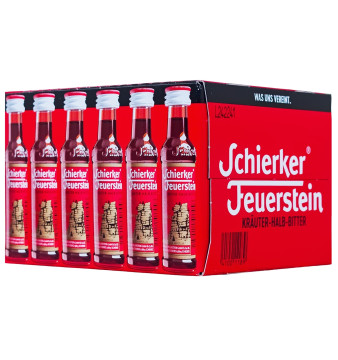 Paket [30 x 0,02L] Schierker Feuerstein Kräuter-Halb-Bitter - 0,6L 35% vol
