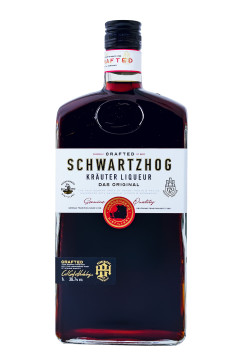 Schwartzhog Kräuter GEPA mit 2 Gläsern - 1 Liter 36,7% vol