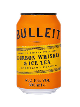 Bulleit Bourbon Whisky & IceTea Sparkling Peach Dose - 0,33L 10% vol