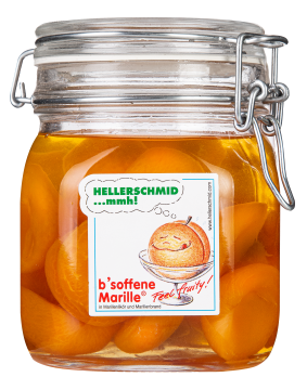 Hellerschmid B'soffene Marille 750g Glas 19% vol