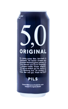 Oettinger 5,0 Pils Original Dose - 0,5L 5% vol