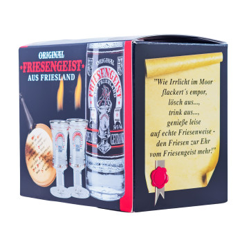 Friesengeist 6 Gläser + Löschpfännchen