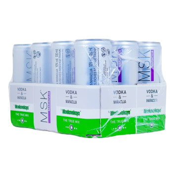 Paket [12 x 0,33 L] MSK Vodka & Maracuja - 3,96L 10% vol