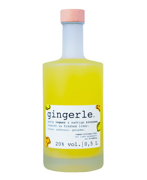 Gingerle Ingwer-Zitronen-Likör - 0,5L 20% vol (13.05.2025) Gingerle Ingwer-Zitronen-Likör - 0,5L 20% vol