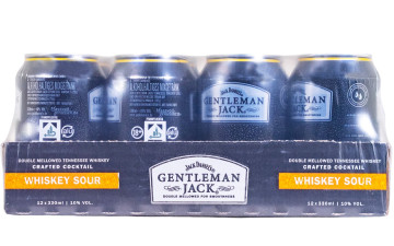 Paket [12 x 0,33L] Jack Daniel's Gentleman Jack Whiskey Sour Dose - 3,96L 10% vol