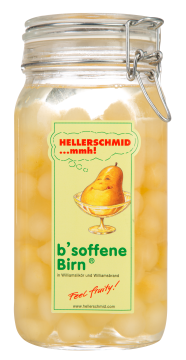 Hellerschmid B'soffene Birn 1,5kg Glas 19% vol