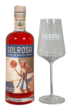 Bundle: Solrosa Aperitivo inkl. Glas - 0,7L 15% vol Bundle: Solrosa Aperitivo inkl. Glas - 0,7L 15% vol