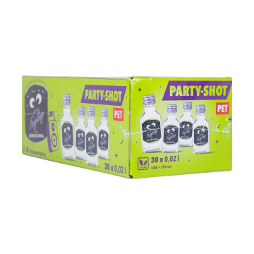 Paket [30 x 0,02L] Kleiner Feigling Likör PET Kurze Shots - 0,6L 20% vol