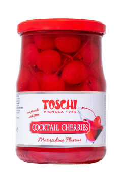 Toschi Cocktail-Kirschen (Abtropfgewicht: 310g, Füllmenge: 630g) Toschi Cocktail-Kirschen (Abtropfgewicht: 310g, Füllmenge: 630g)