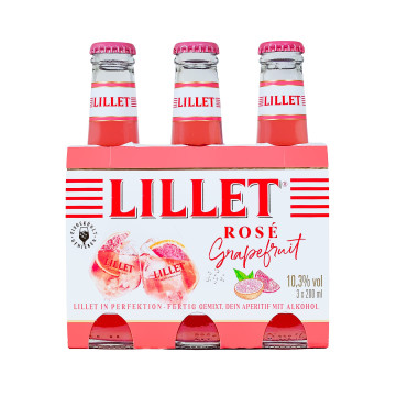 Paket [3 x 0,2L] Lillet Rose Grapefruit Ready to Drink - 0,6L 10,3% vol