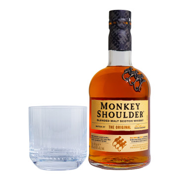 Monkey Shoulder Blended Malt Scotch Whisky inkl. Tumbler - 0,7L 40% vol