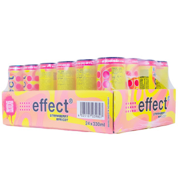 Paket [24 x 0,33L] Effect Strawberry Apricot Energy Drink - 7,92L