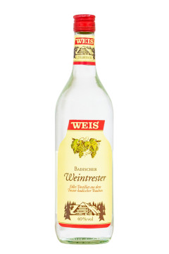 Weis Badischer Weintrester - 1 Liter 40% vol Weis Badischer Weintrester - 1 Liter 40% vol